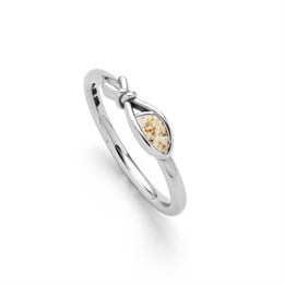 Ring "Liaison" Strandsand, Edelstahl