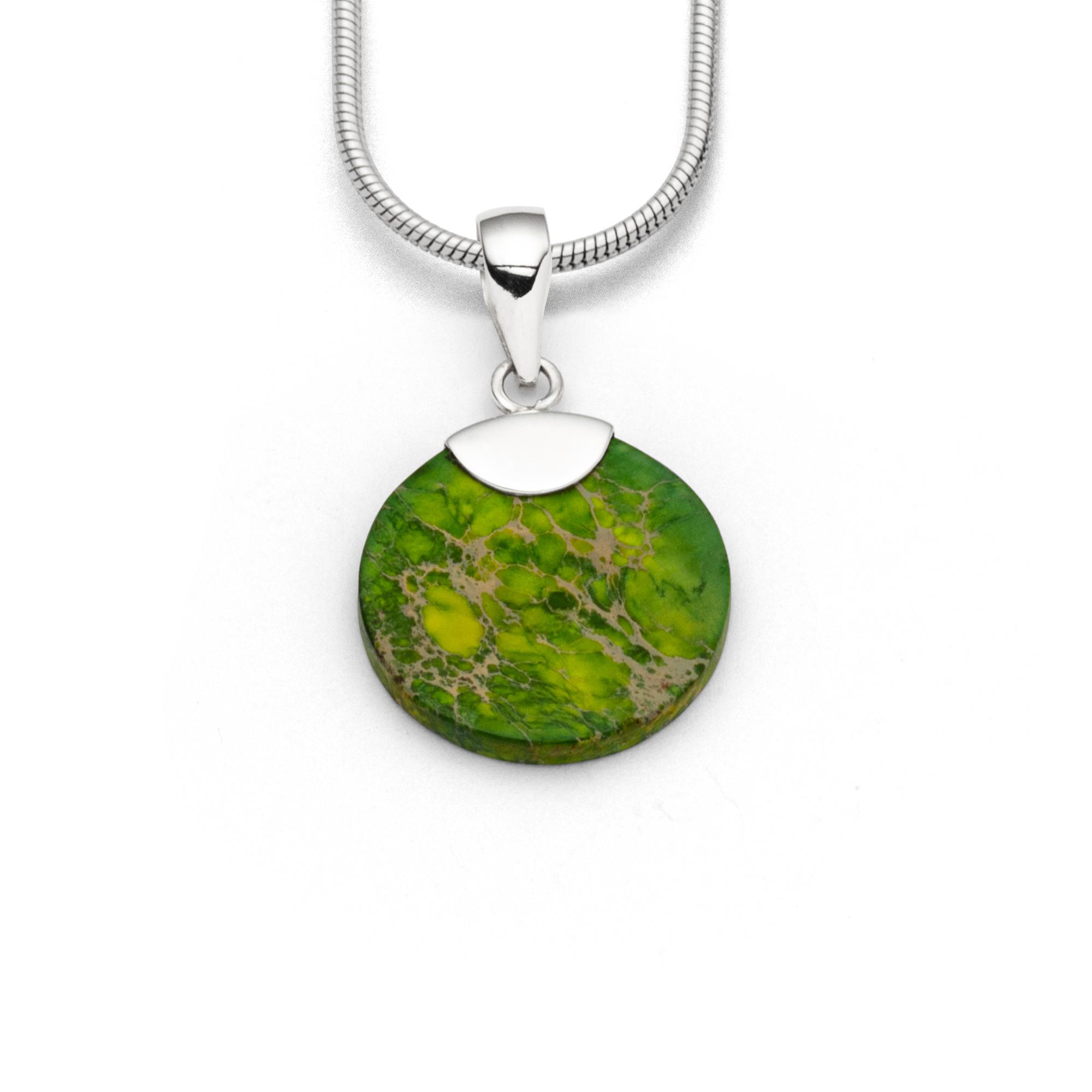 Anhänger "Jaspis grün" klein-P3806